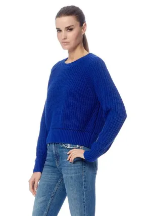 360 Sweater - Zoey Cropped Sweater Nebulas Blue