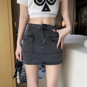 Anti-Glare Cargo Mini Skirt for Going Out