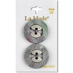 1 1/8" Gray Multi Buttons | LaMode