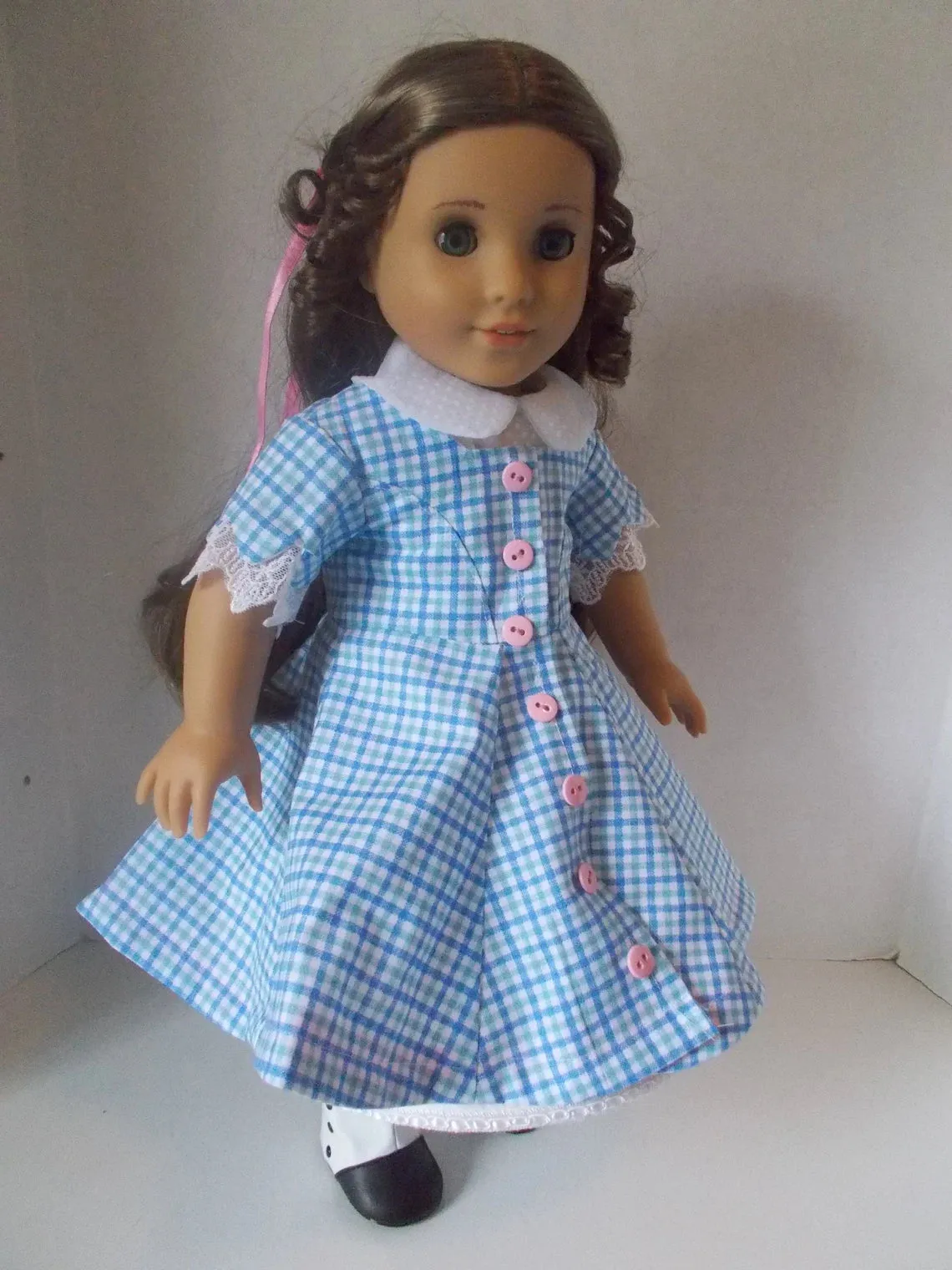 1860s Wrapper Dress 18 Inch Doll Sewing Pattern