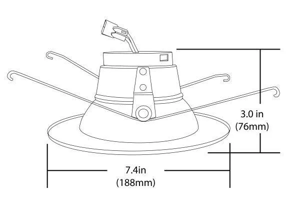 5/6 in. Oil-Rubbed Bronze LED Recessed Downlight