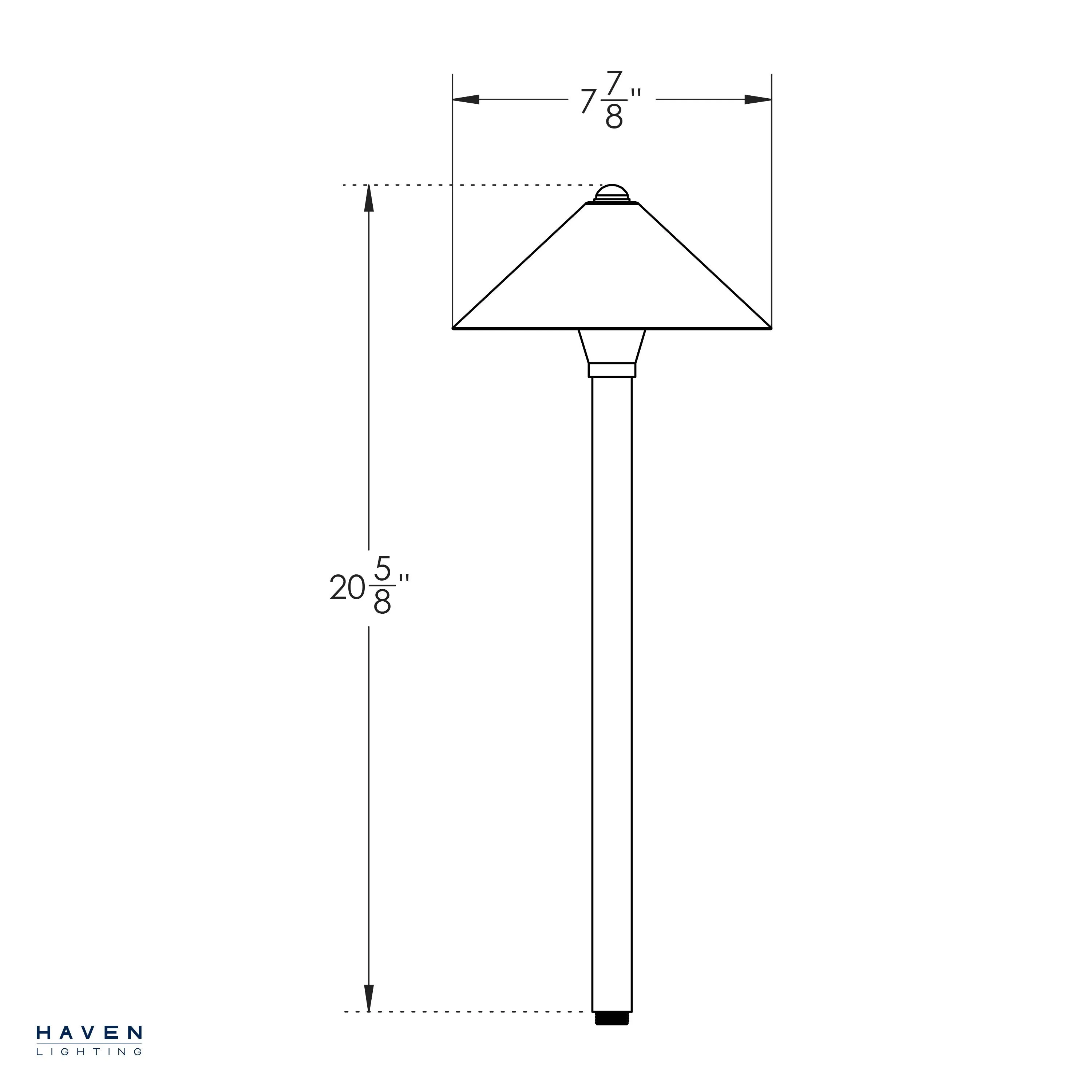 9 Series Classic White LED Path Light - Shade 2