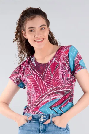 Aboriginal Art Fashion Top Kangaroo Dance