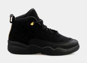 Air Jordan 12 Retro Black Taxi Preschool Lifestyle Shoes (Black) Free Shipping