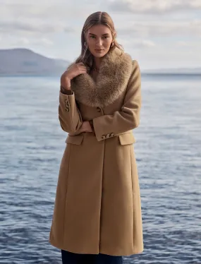 Amber Fur Collar Coat