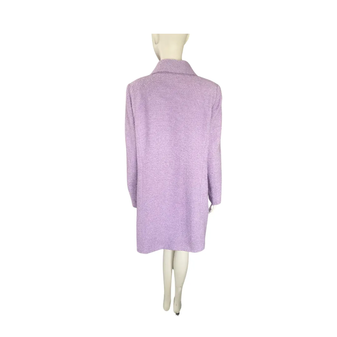 Anthology Boucle Midi Coat Lilac SIZE 18