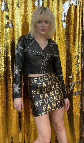 Any Old Iron Sequin Fancy Fucker Skirt