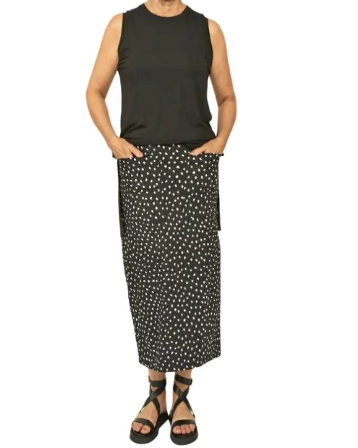 Ayrtight Luisa Midi Polka Dot Skirt