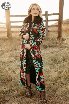 Aztec Knit Duster