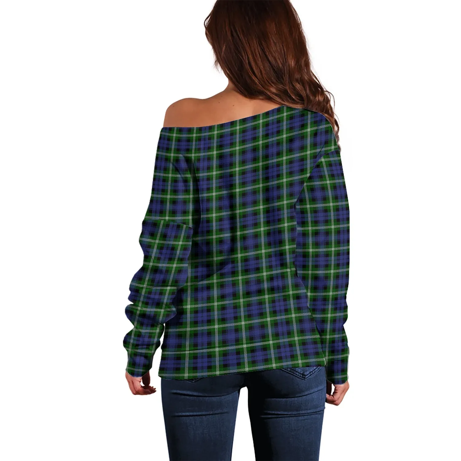 Baillie (Bailey) Tartan Off Shoulder Women Sweater