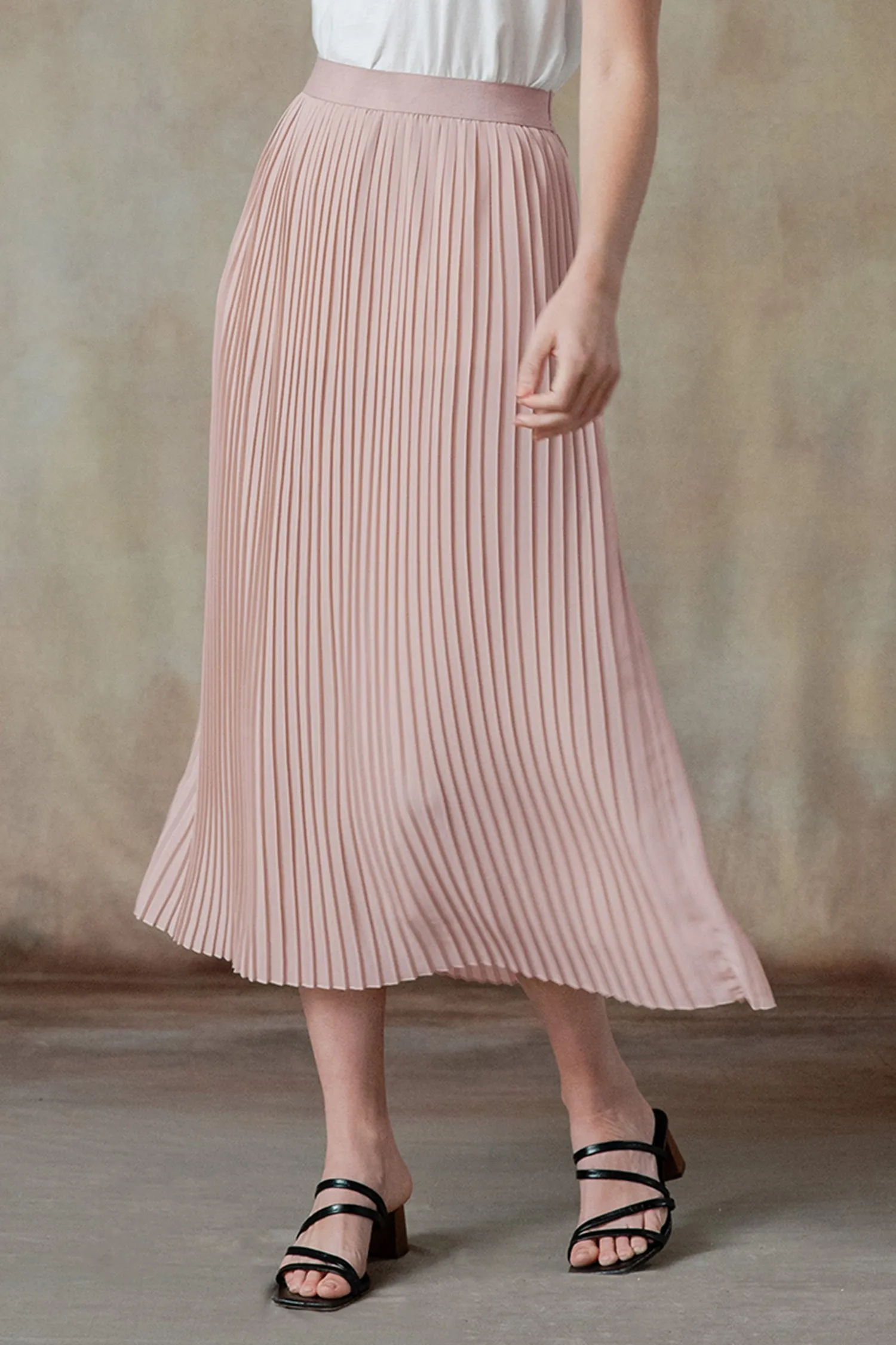 Beatrice Pleated Midi Skirt