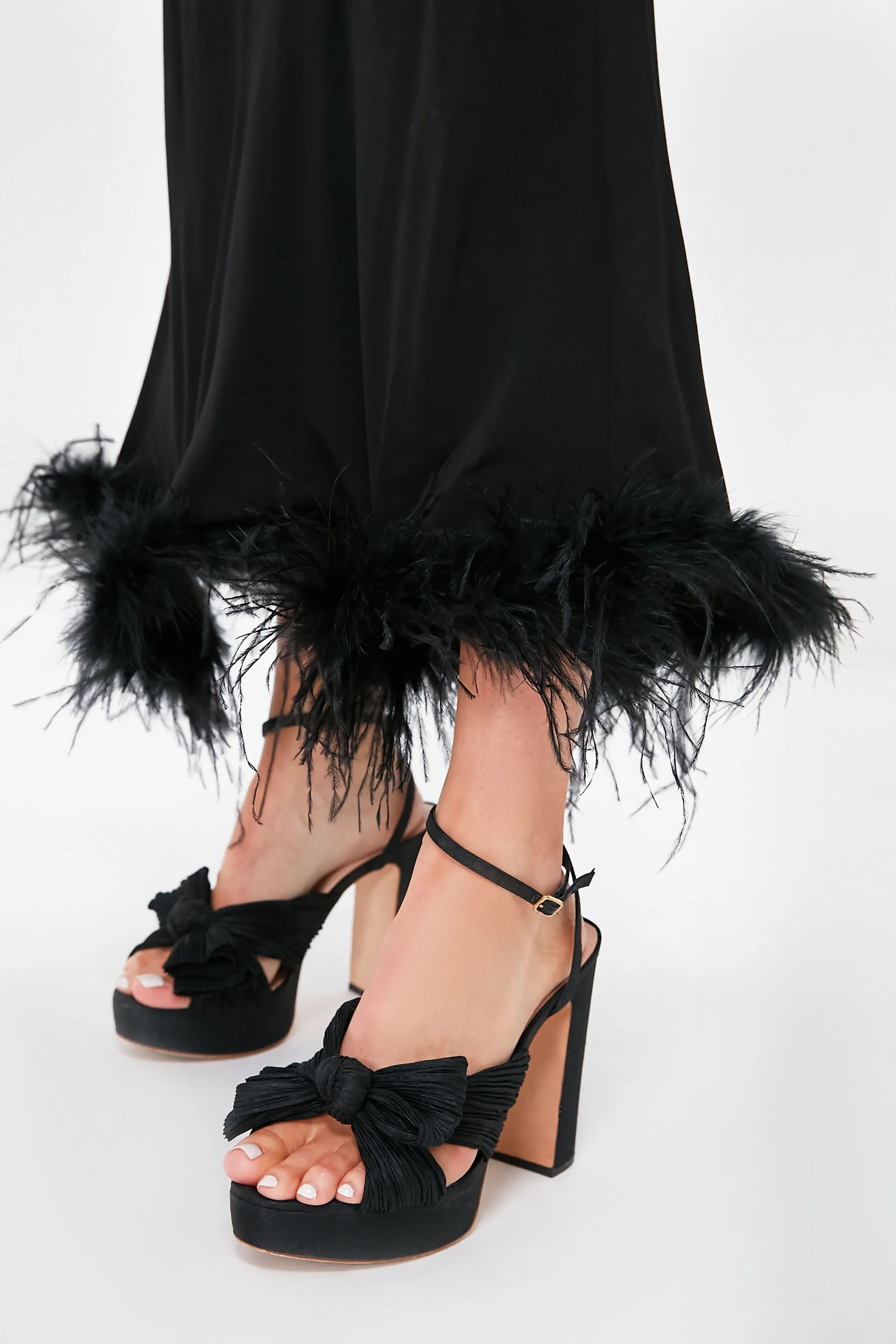 Black Feather Kelly Skirt