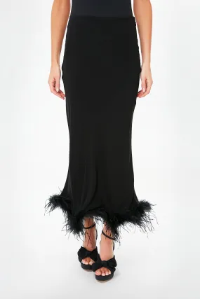 Black Feather Kelly Skirt