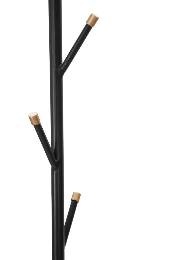 Black Metal Coat Rack with umbrella Holder