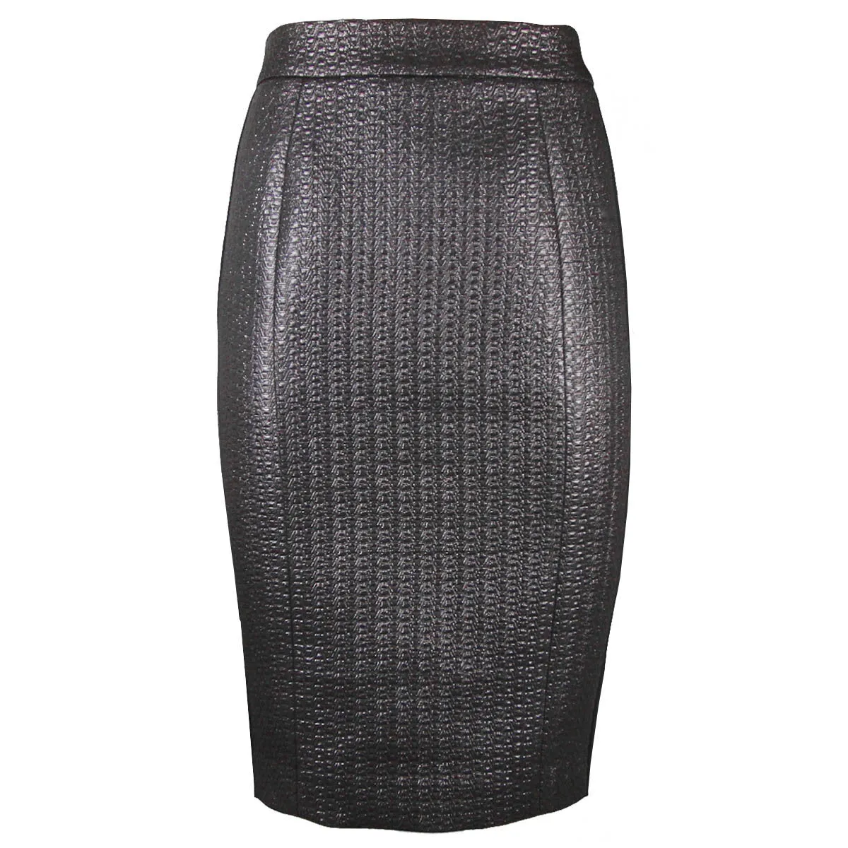 Black Tuxedo Pencil Skirt