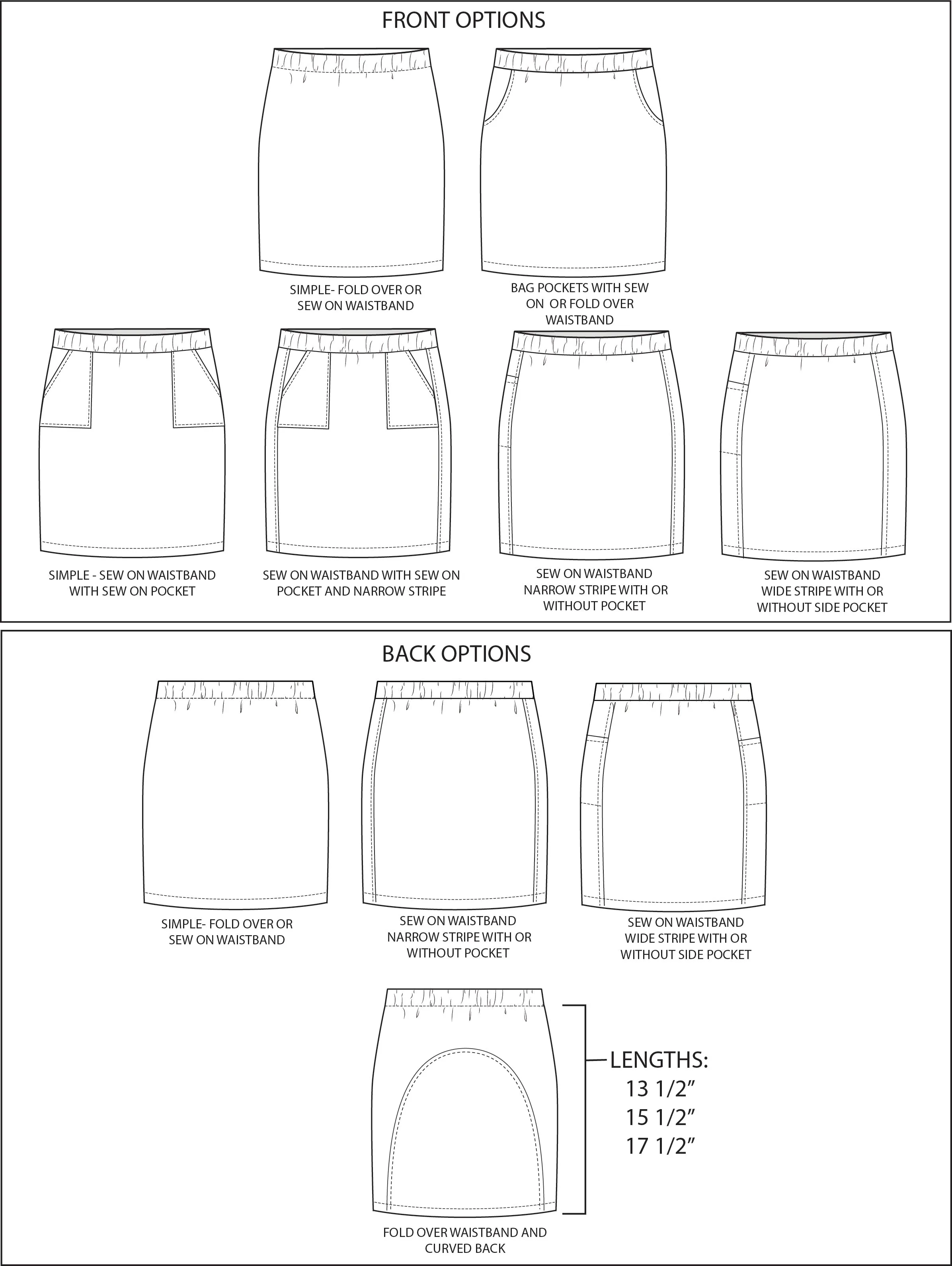 Boardwalk Skirt PDF Sewing Pattern