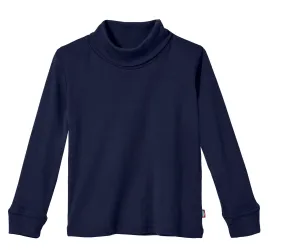 Boys and Girls Soft Cotton Turtleneck  | Navy