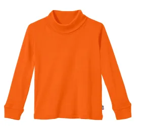 Boys and Girls Soft Cotton Turtleneck  | Orange