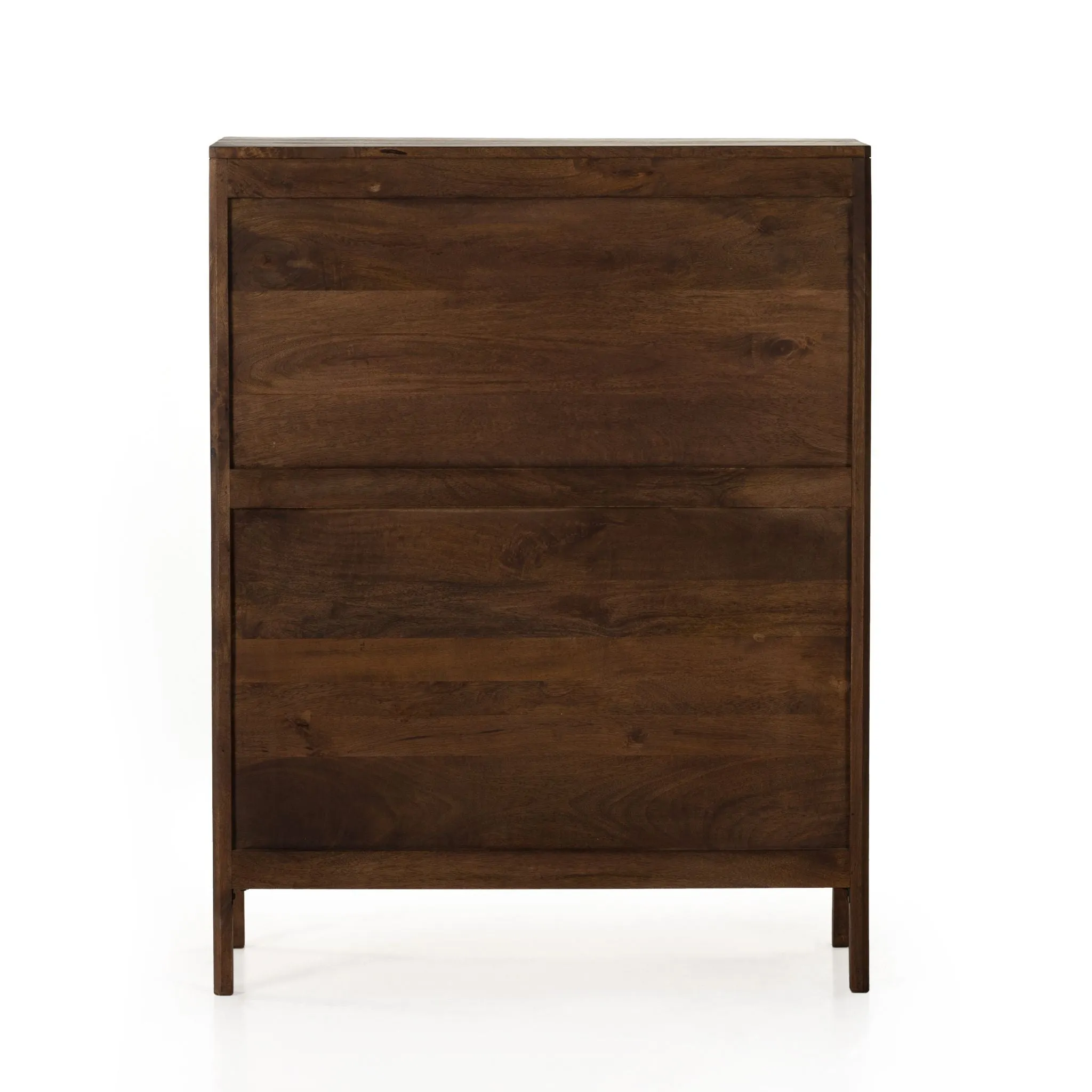 Brown Mango Caned Tall Dresser