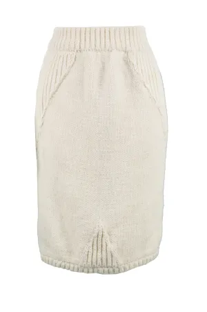 Cable Knit Pencil Skirt, 1980s