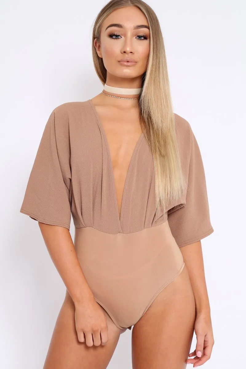 Camel Plunge Bodysuit - Florence