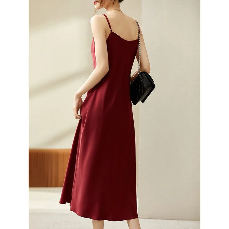 Cami Exquisite Versatile French Style Solid Slimming Dress