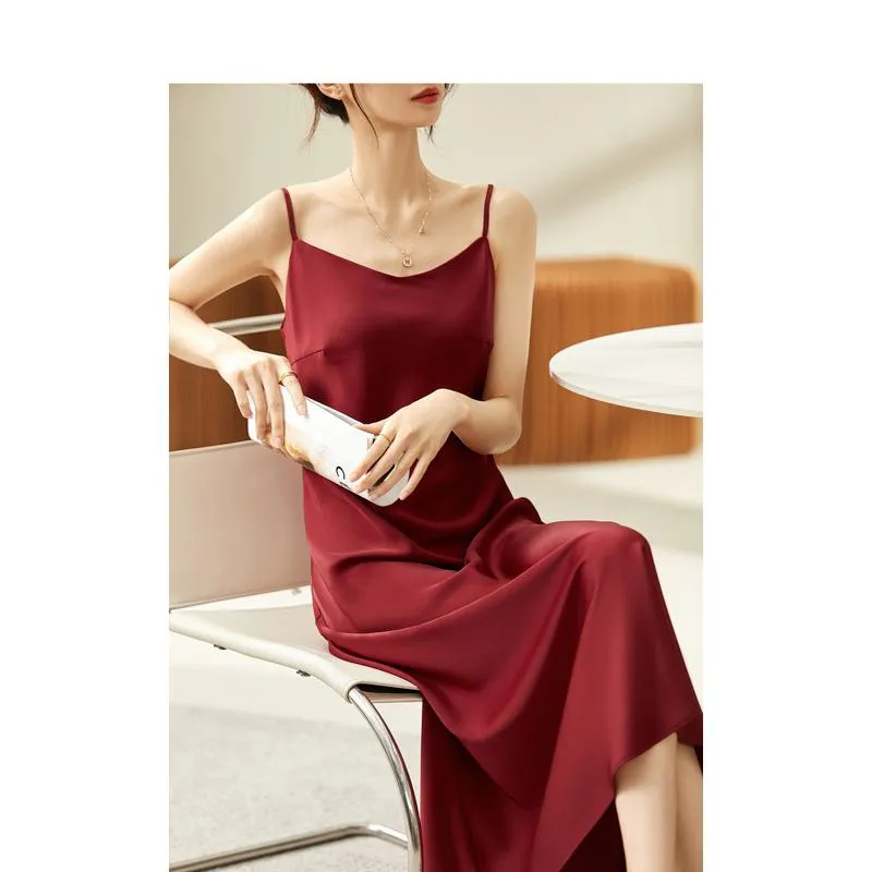 Cami Exquisite Versatile French Style Solid Slimming Dress