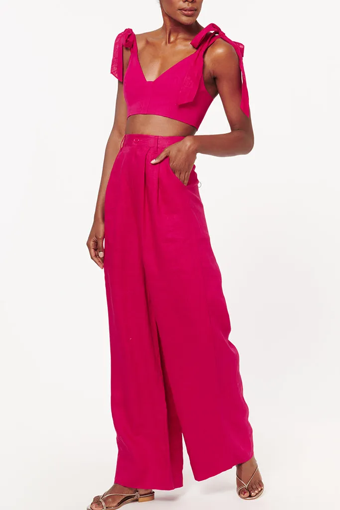 Cami NYC -Livy Crop Top - Raspberry *FINAL SALE