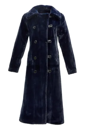 CATHERINE NAVY REVERSIBLE COAT