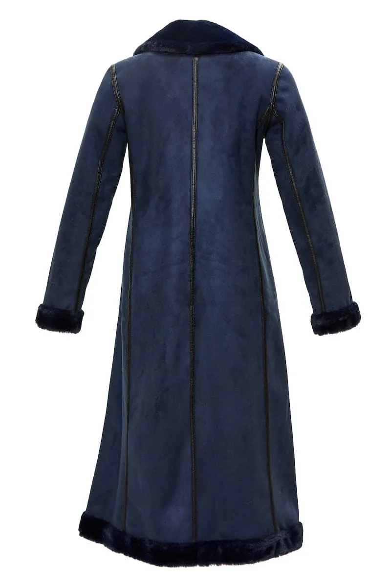 CATHERINE NAVY REVERSIBLE COAT