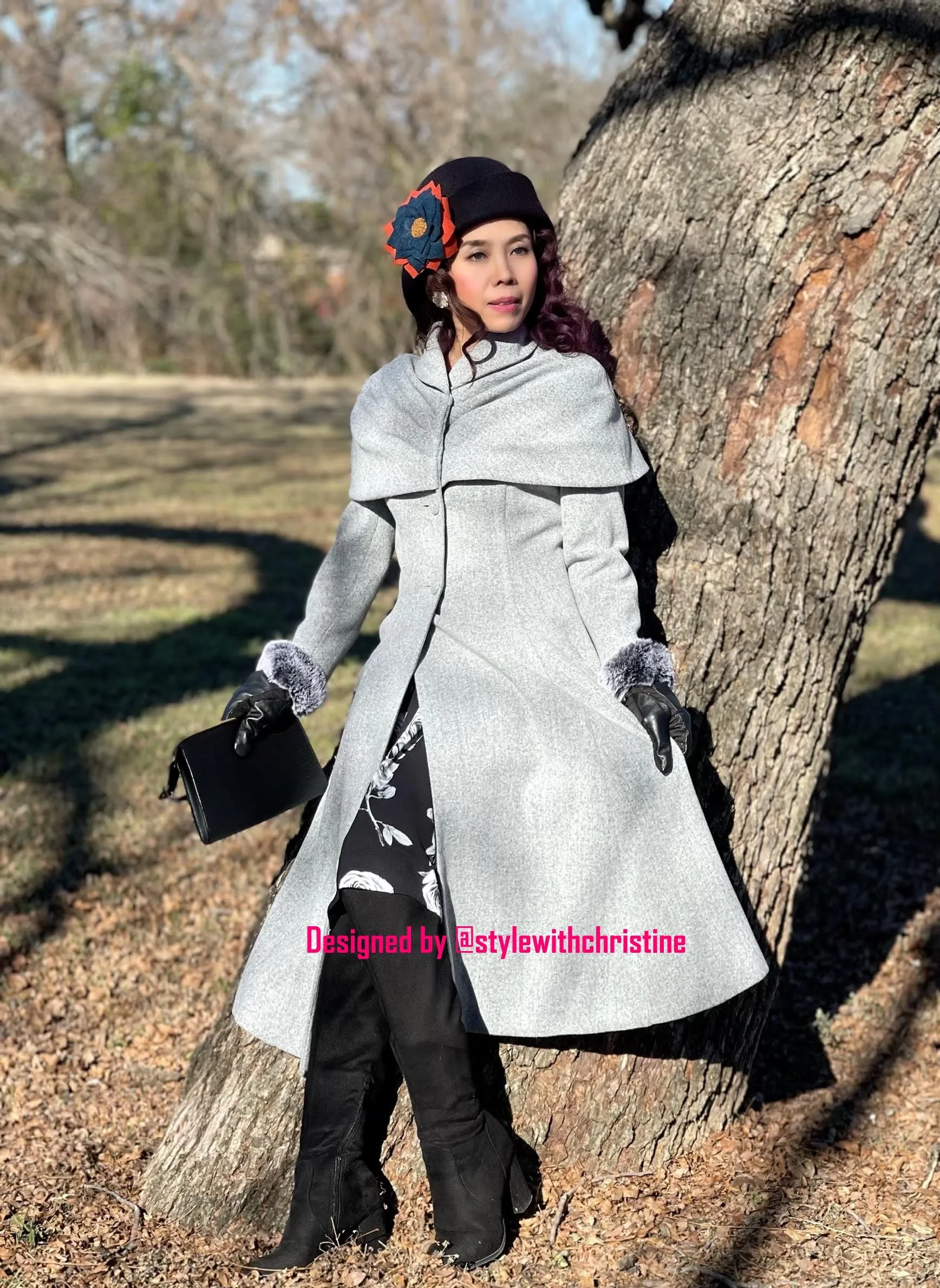 Cathy coat in Grey