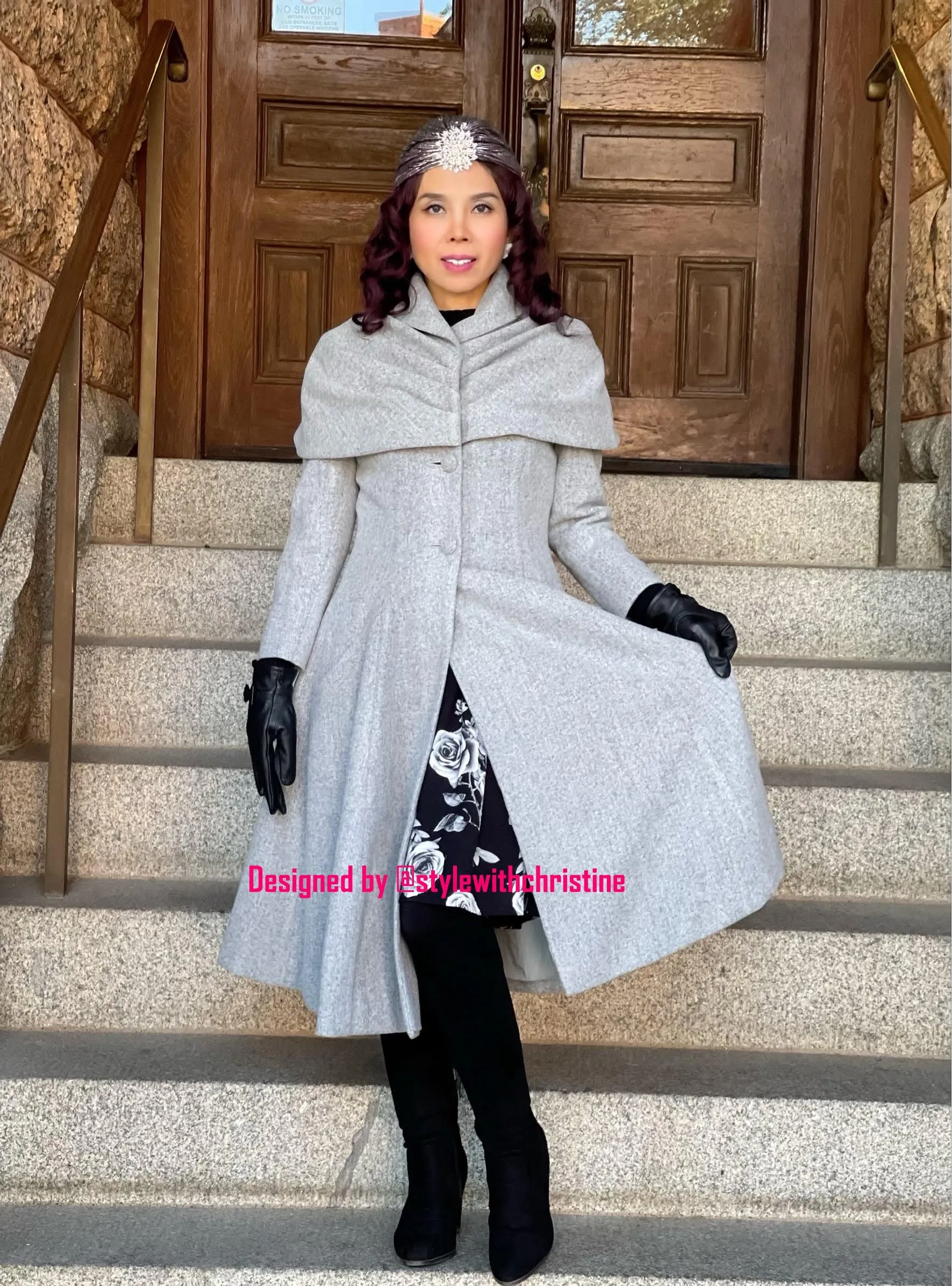 Cathy coat in Grey