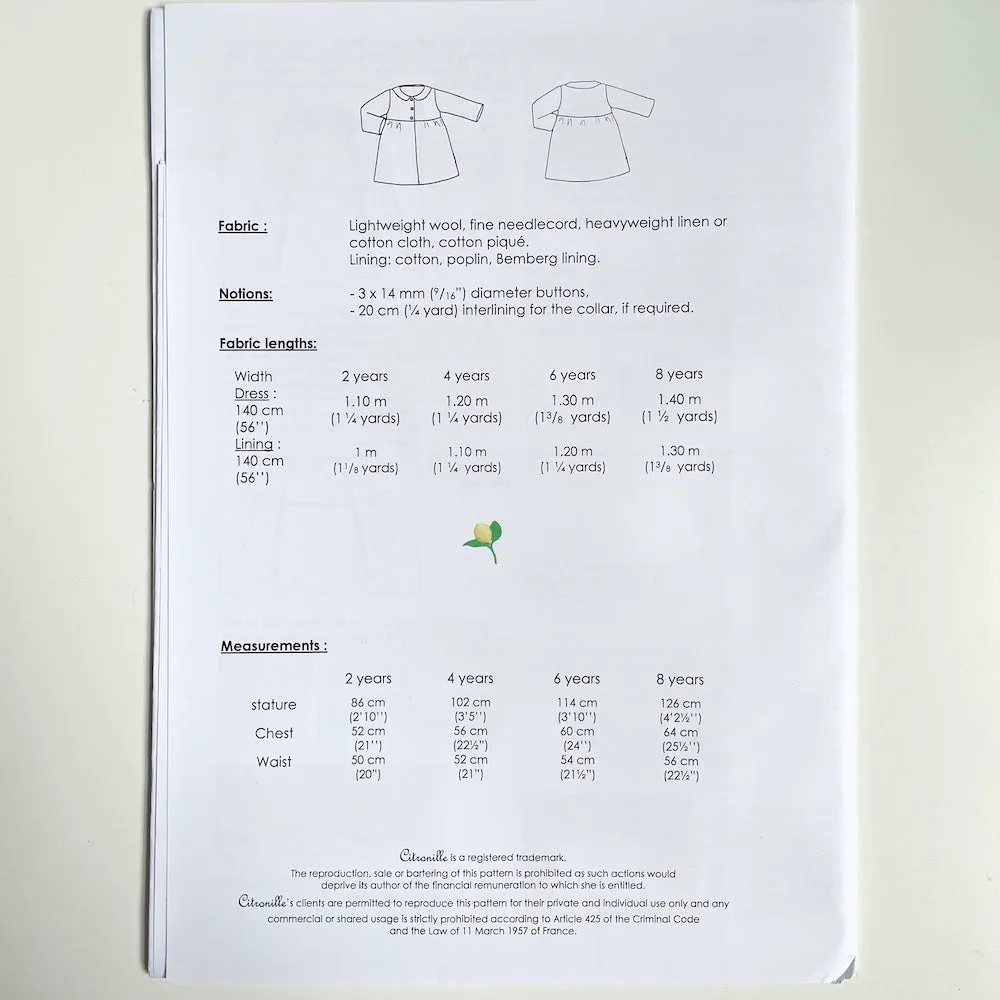 Citronille Patterns : Alice Child's Jacket