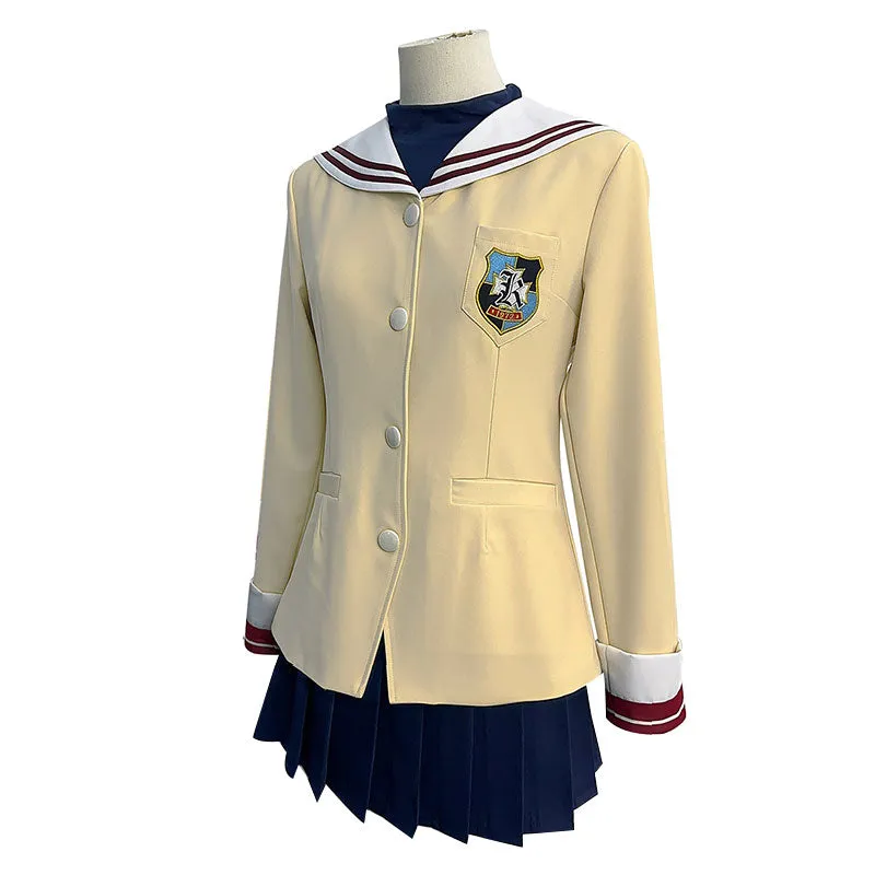 Clannad Nagisa Furukawa Scool Uniforms Cosplay Costume