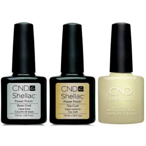 CND - Shellac Combo - Base, Top & Divine Diamond