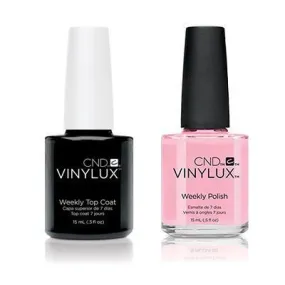 CND - Vinylux Topcoat & Be Demure 0.5 oz - #214