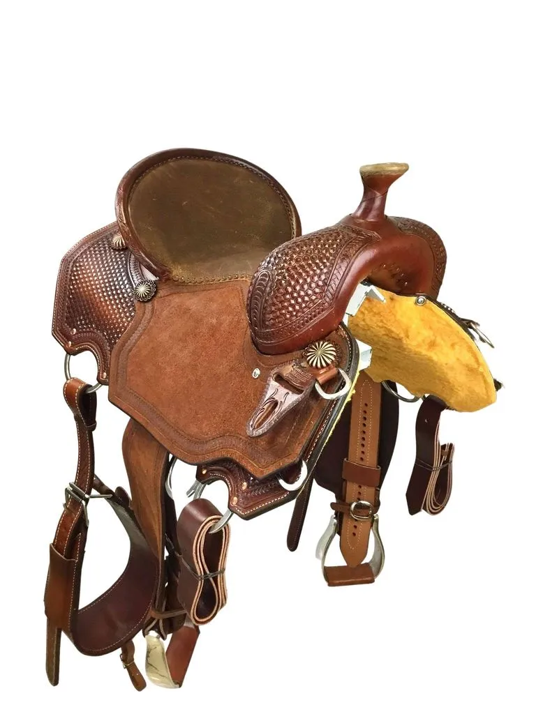 Colorado Honeycomb Mounted Shooter Saddle