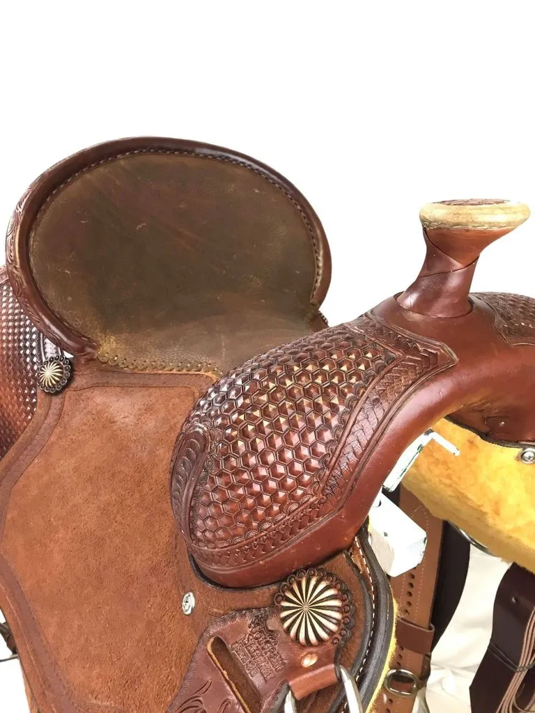 Colorado Honeycomb Mounted Shooter Saddle