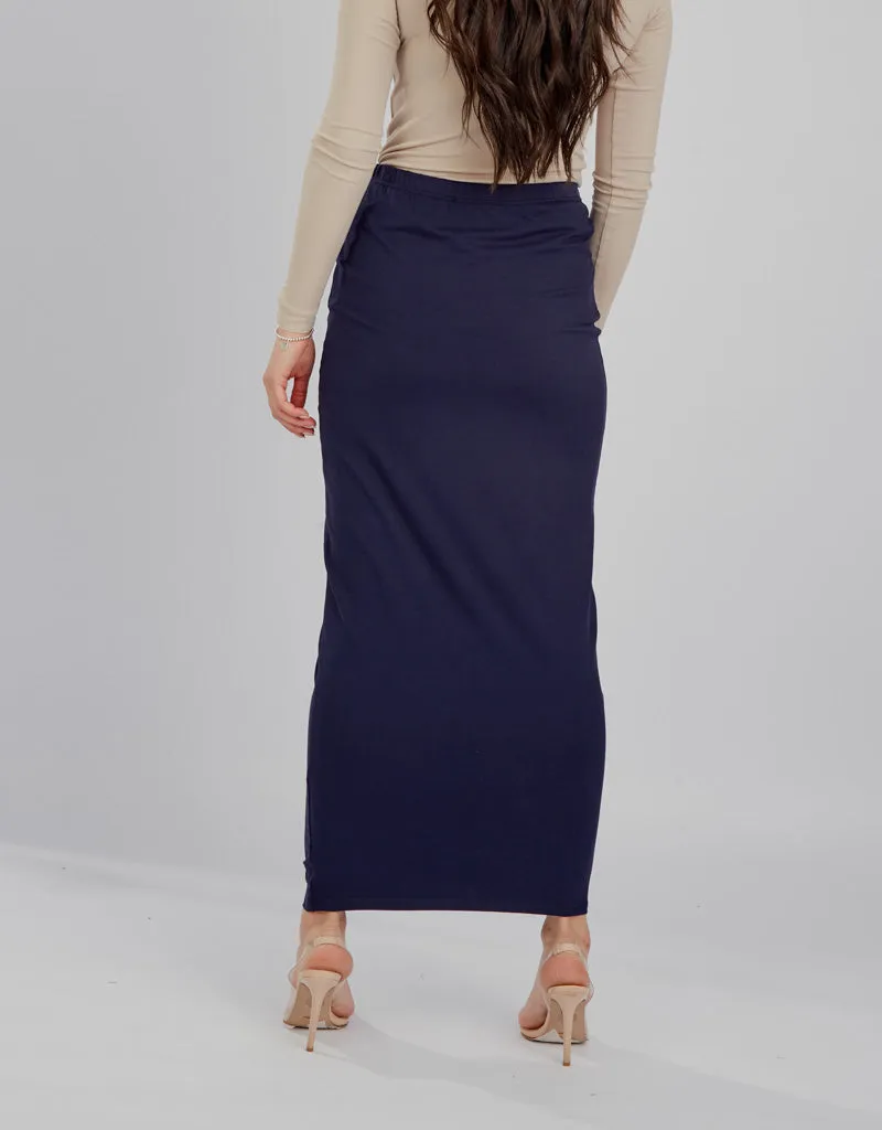 Cotton Pocket Pencil Skirt