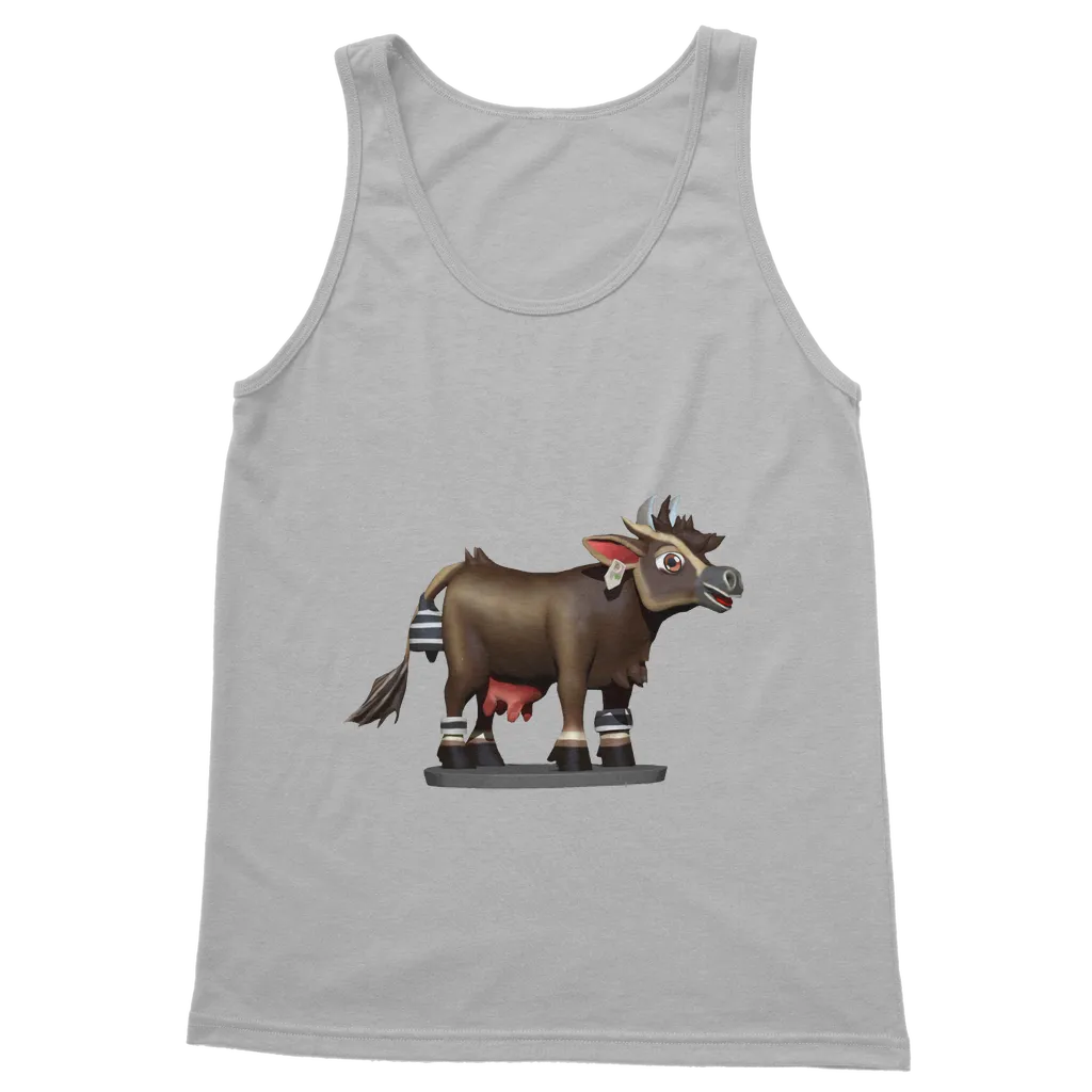 Dark Brown Cow Classic Adult Vest Top