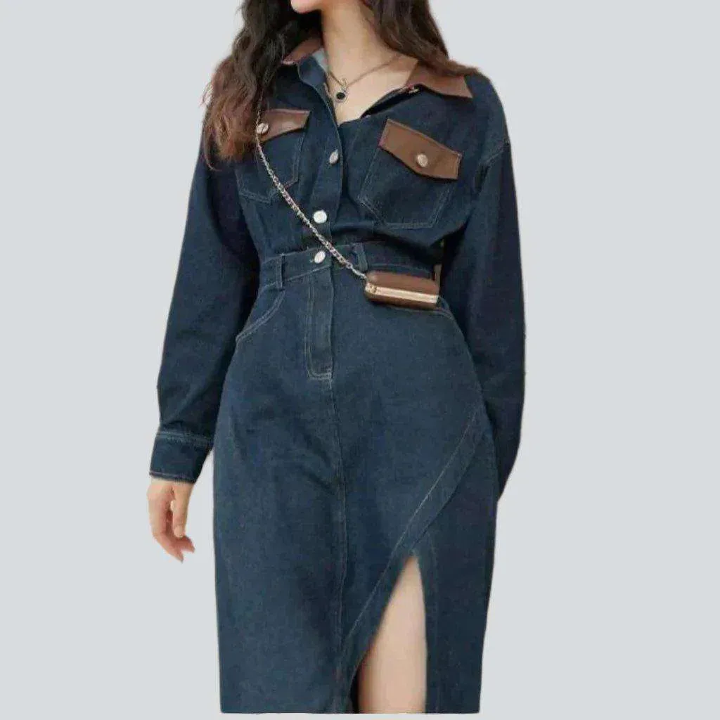 Dark y2k jean dress