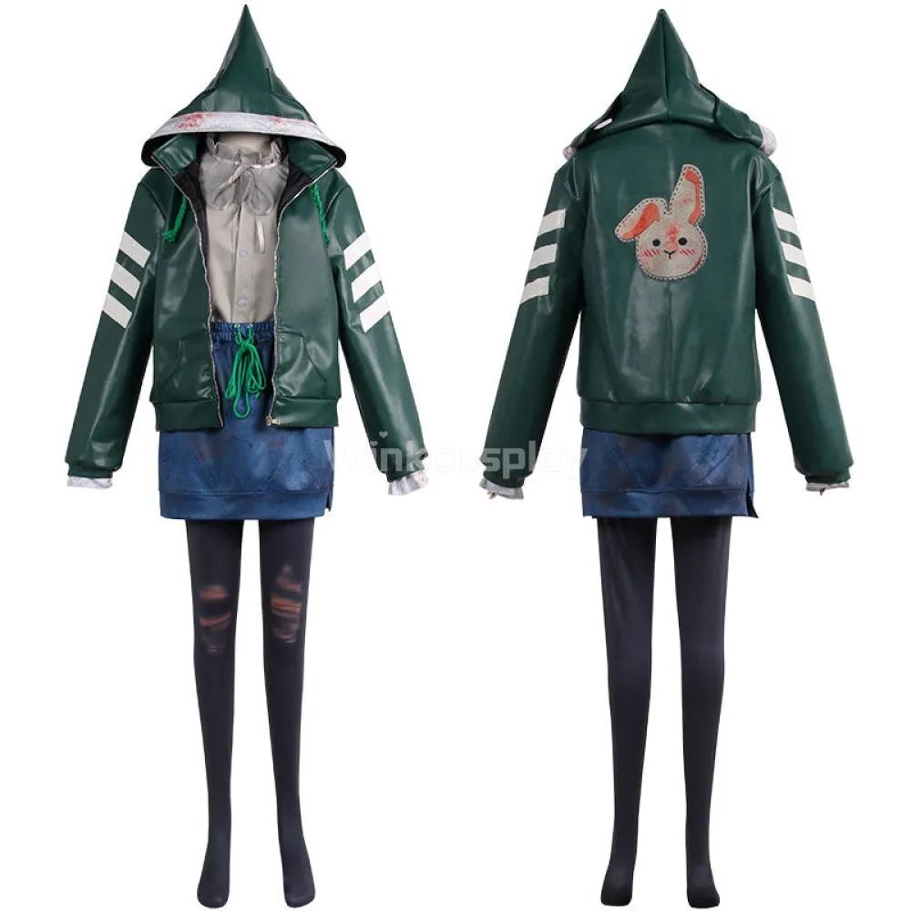 Dead by Daylight Green Bunny Feng Min Halloween Cosplay Costume