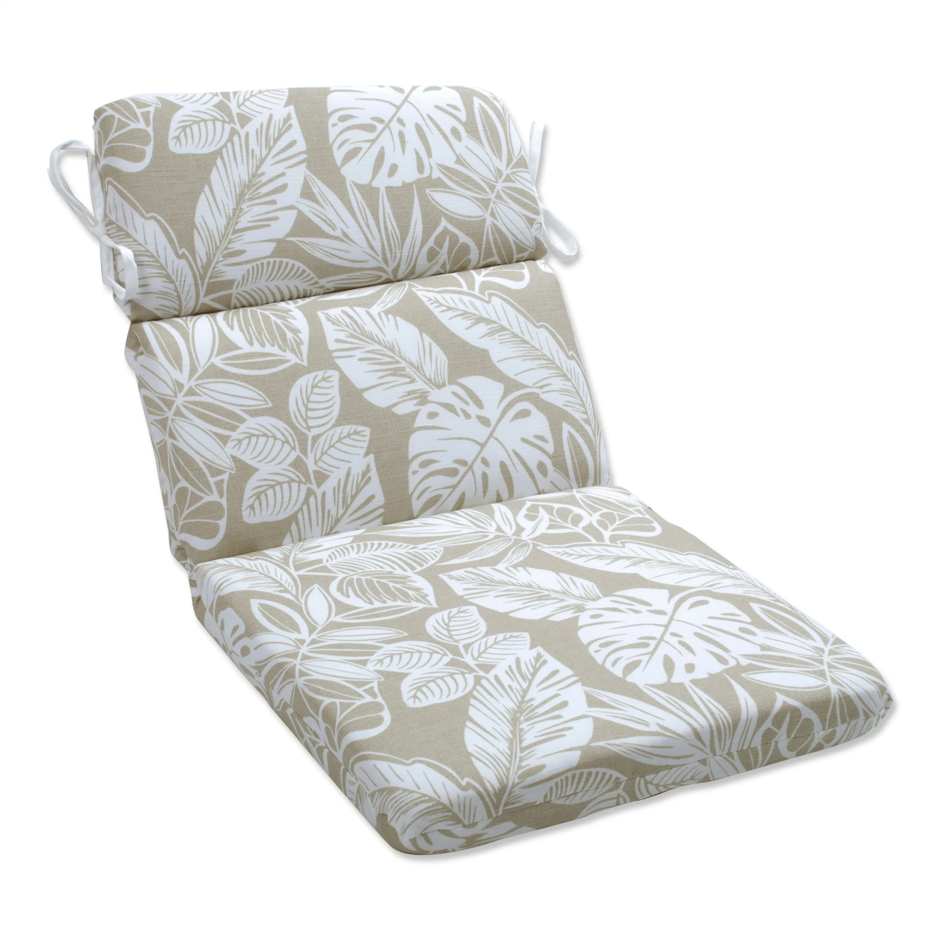 Delray Natural Rounded Corners Chair Cushion