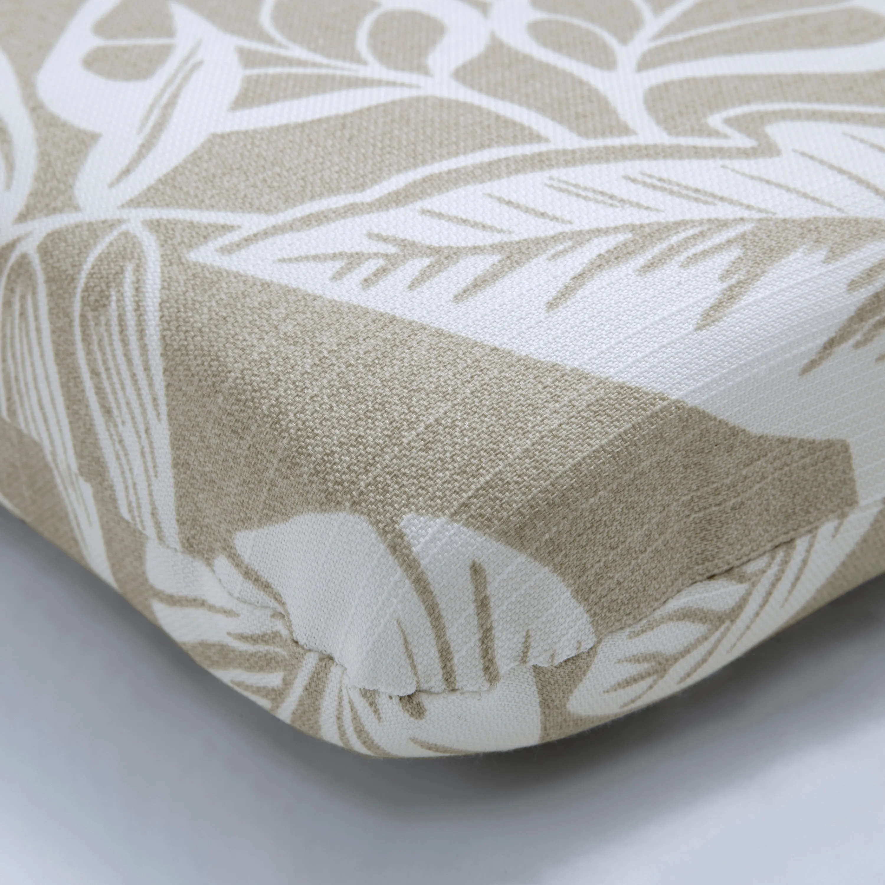 Delray Natural Rounded Corners Chair Cushion