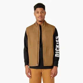 Dickies Men's Duck Sherpa Lined Dropped Hem Vest