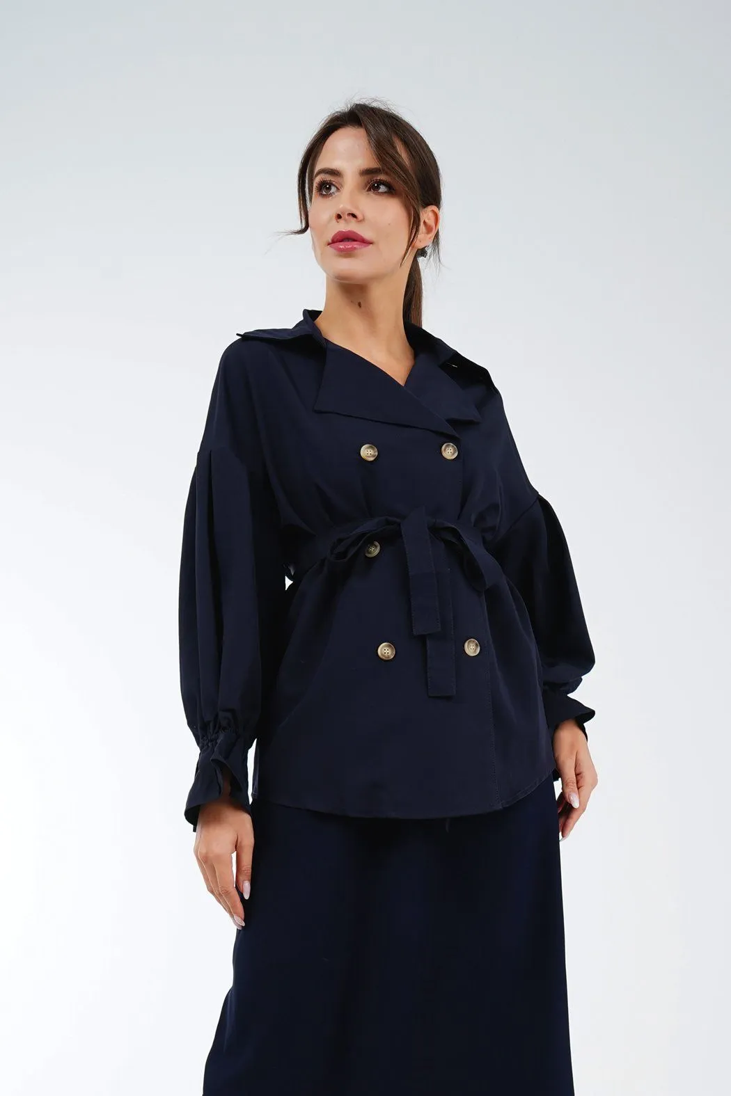 Eliza Long Double Breasted Coat