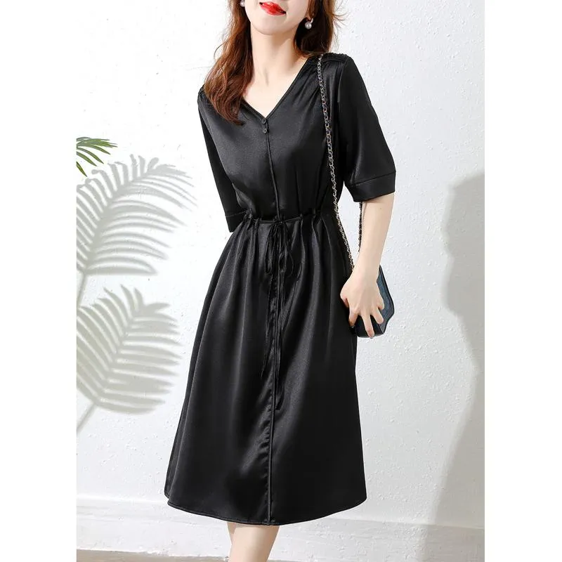 Exquisite Belted Slimming French Style Dress