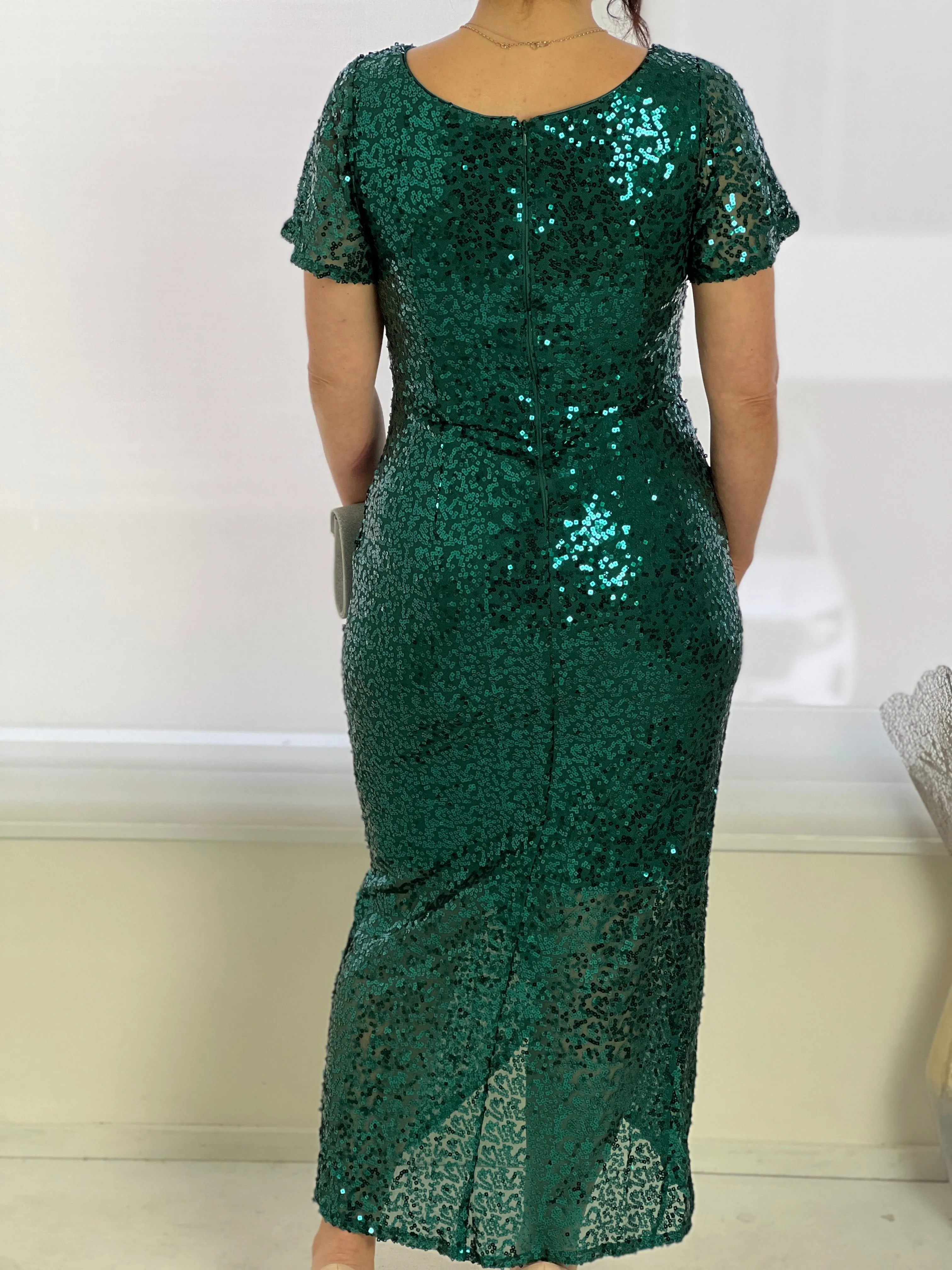 Finn Emerald Sequin Gown