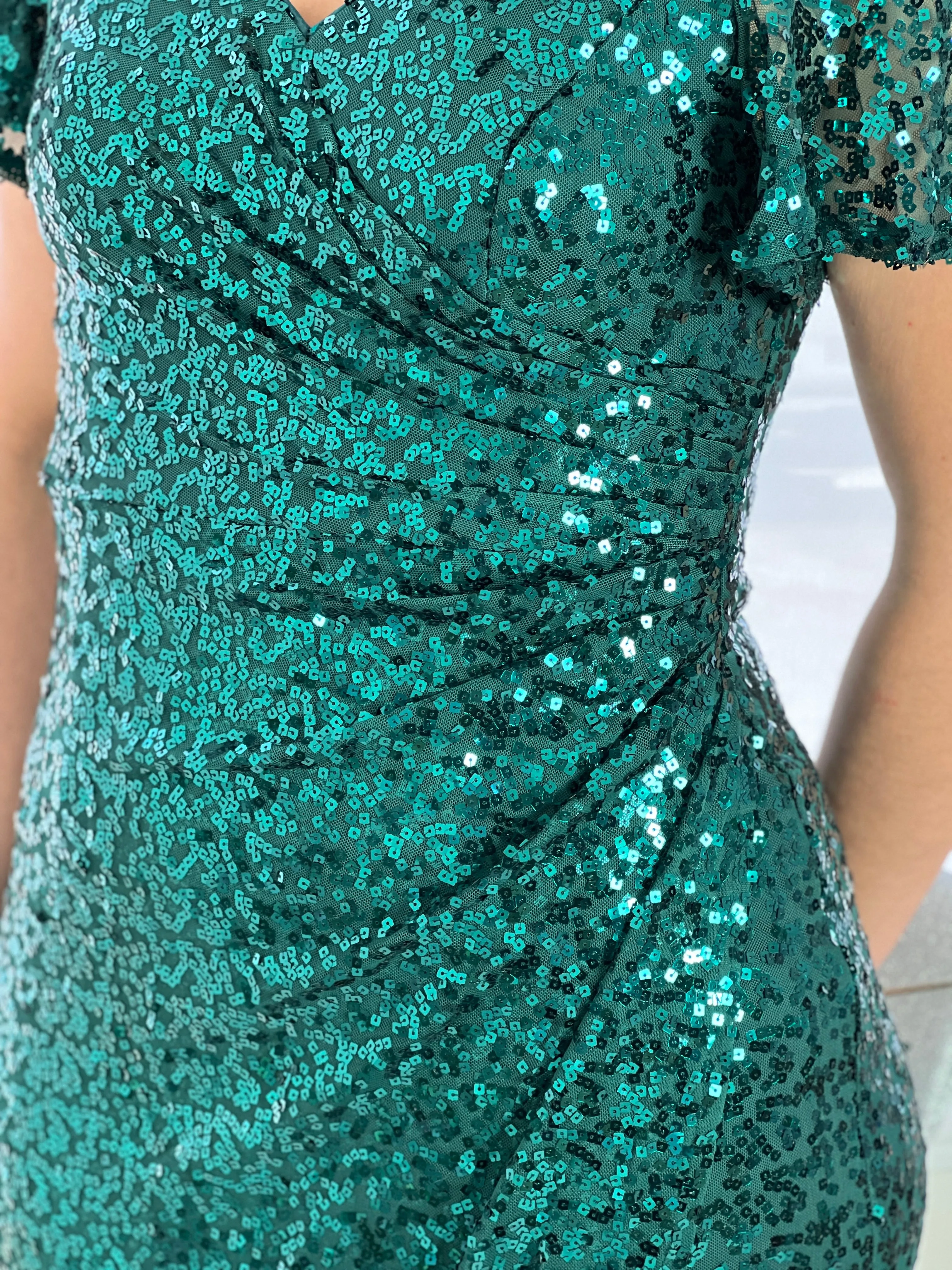 Finn Emerald Sequin Gown