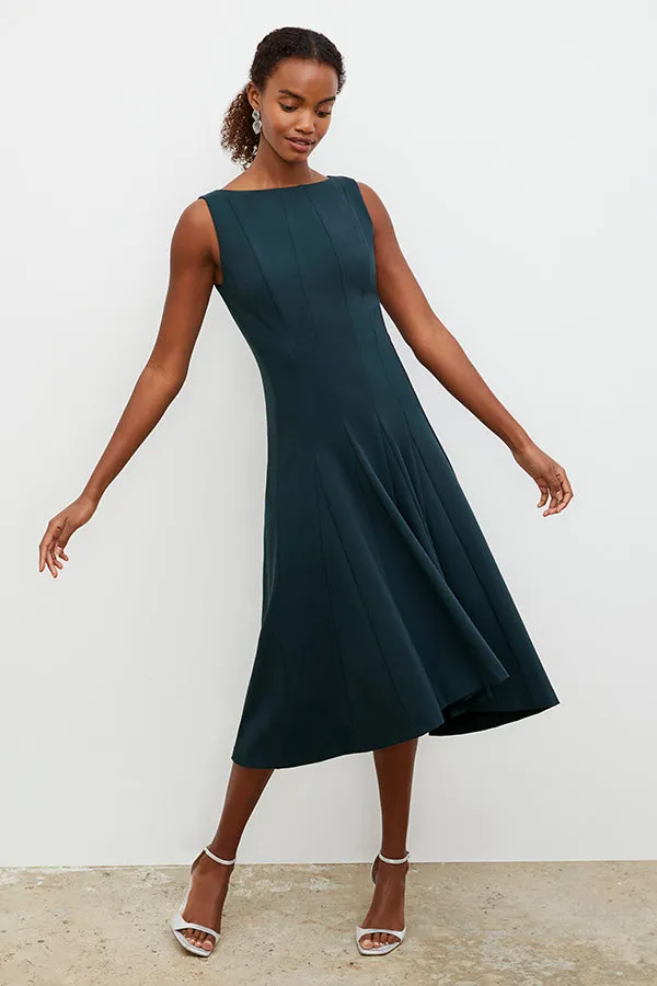 Gabriella Dress - Washable Ponte :: Deep Sea